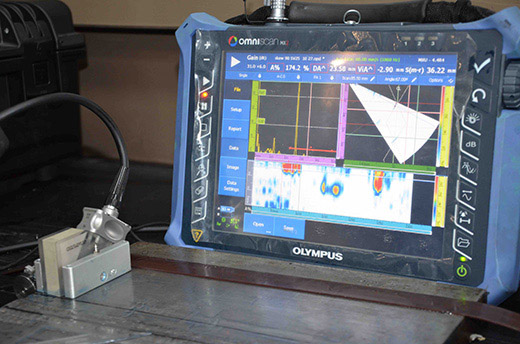 Phased array NDT for rapid detection and repair
