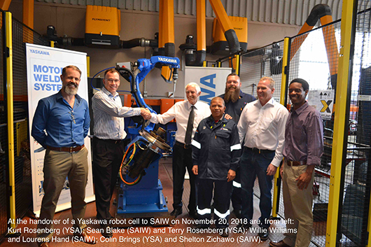 SAIW Yaskawa robot welder training launch