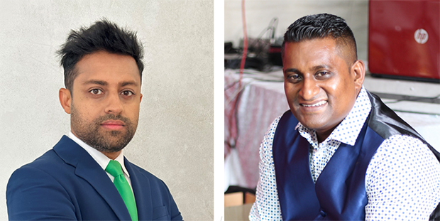 Dwibin Thomas and Nishandra Baijnath of Schneider Electric
