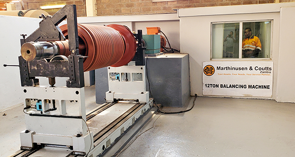 Dynamic balancing of the rotors at operating speed was done using MC Zambias in house 12 tonne balancing machine