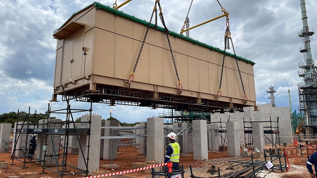 E houses installed to power Mozambique gas project