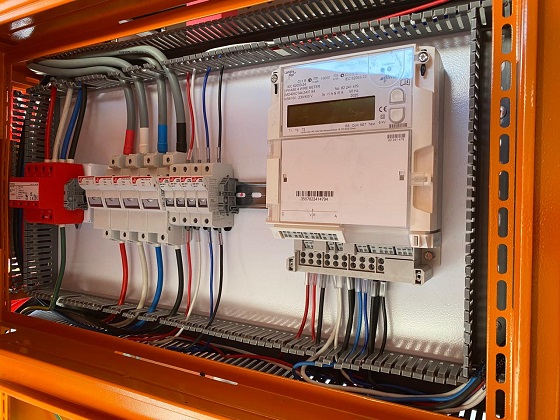 Containerised distribution board for hybrid renewable energy project