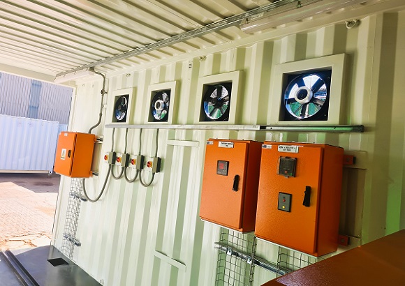 Control and protection in a containerised substations for a renewable energy application