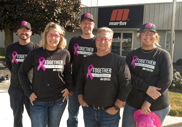 Go Pink with Martin Engineering for October breast cancer month