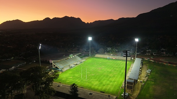 Smart lighting for Outeniqua Park Rugby Stadium