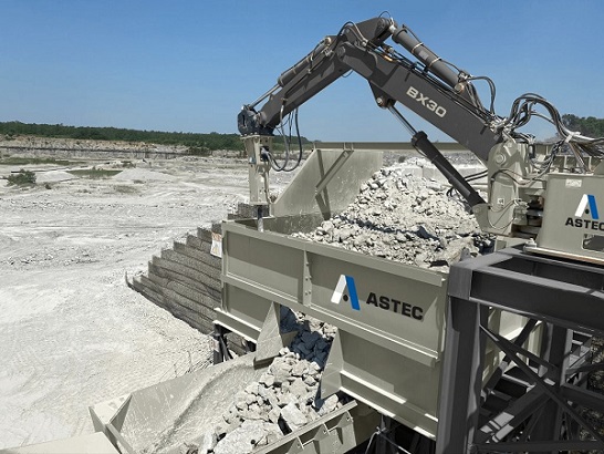 Astec BTI rock breaker systems increase throughput and improve safety