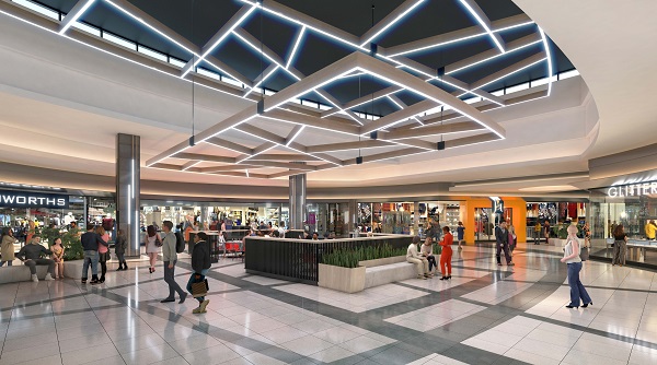 Correct Internal architectural rendering of Growthpoint Properties Paarl Mall redevelopment