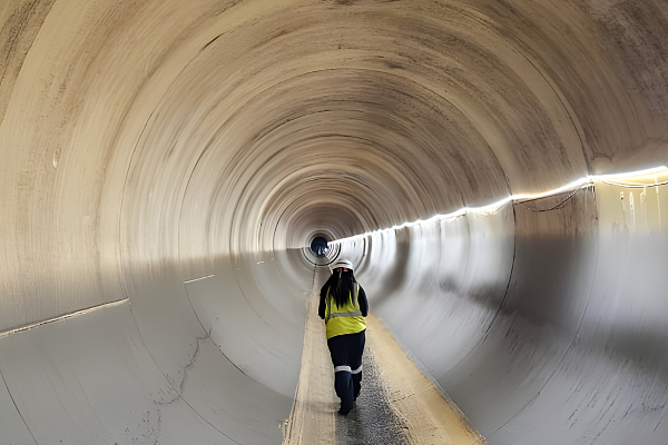 Water tunnel Solenco Commercial landscape