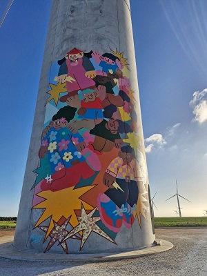 Impofu wind farm becomes a canvas for community connection