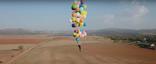 Tom Morgans balloon flight