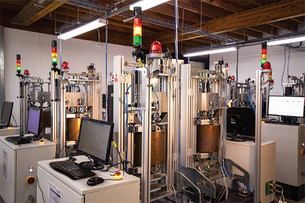 Small sample analysis of plant components subject to high temperature and pressure