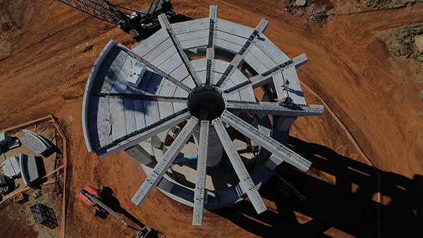 Africas first precast concrete water tower