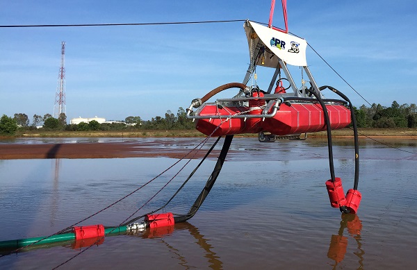 IPRs SlurrySucker ensures long term water storage by safely desilting dams