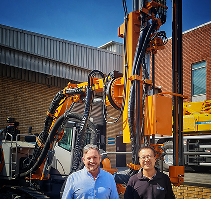 A reliable and highly efficient new drill rig makes its debut locally