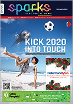 Sparks Electrical News December 2020 cover
