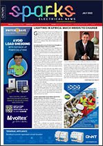 Sparks Electrical News July 2022 cover