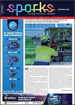Sparks Electrical News November 2022 cover