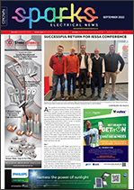 Sparks Electrical News September 2022 cover