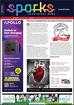 Sparks Electrical News August 2023 cover web