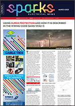 Sparks Electrical News March 2023 cover