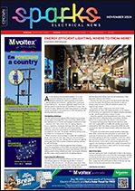 Sparks Electrical News November 2024 cover web